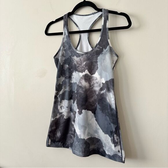 Lululemon-Rare Cool Racerback-White Coal Tinted Canvas Super - Picture 5 of 9